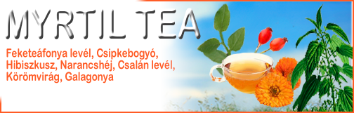 Fekete-áfonya levél teakeverék